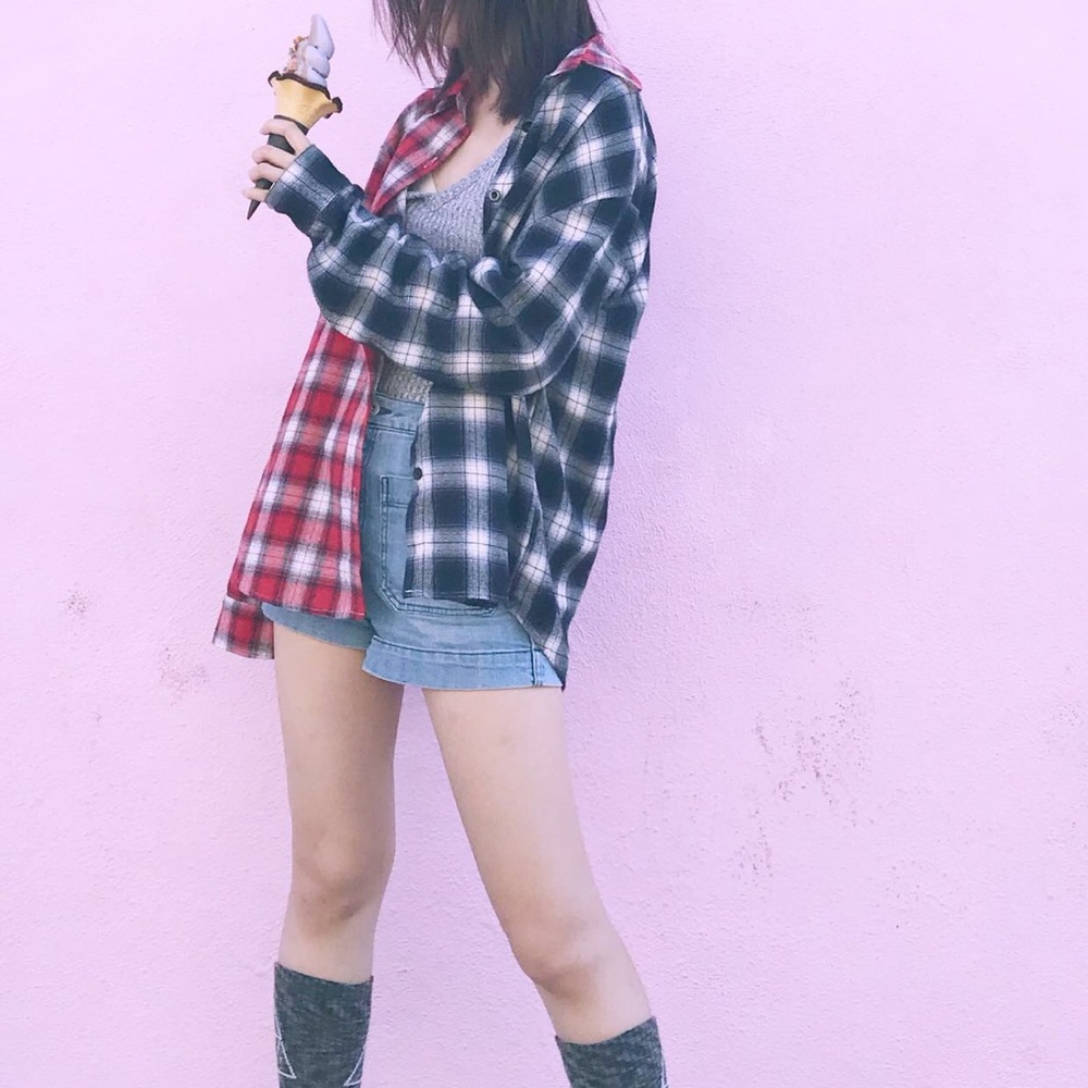 Colour block shirt